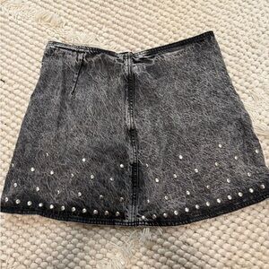 Zara mini denim skirt with studs